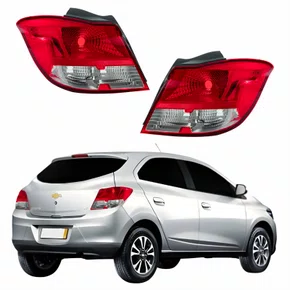 Par Lanterna Traseira Gm Onix 2012 Até 2016 Bicolor
