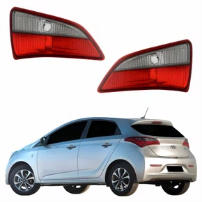 Par Lanterna Traseira Hyndai Hb20 Hatch 2012 Até 2019 Tampa Fumê