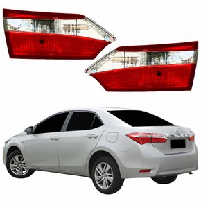 Par Lanterna Traseira Toyota Corolla 2015 2016 2017 Tampa Bicolor Sem Led