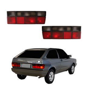 Par Lanterna Traseira Vw Gol 1987 Até 1994 Fumê