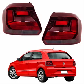 Par Lanterna Traseira Vw Gol G7 2016 Até 2018 Fumê