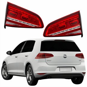 Par Lanterna Traseira Vw Golf 2014 2015 2016 2017 Tampa Com Led