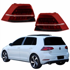 Par Lanterna Traseira Vw Golf 2018 2019 2020 2021 Canto Com Led