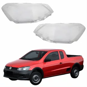 Par Lente Farol Vw Saveiro G6 2014 Até 2016 Simples