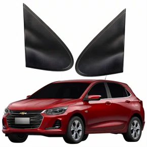 Par Moldura Acabamento Retrovisor Gm Onix 2020 2021 2022 2023 2024 Texturizado