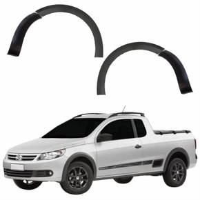 Par Moldura Dianteira Paralama E Parachoque Vw Saveiro G5 2009 Até 2013
