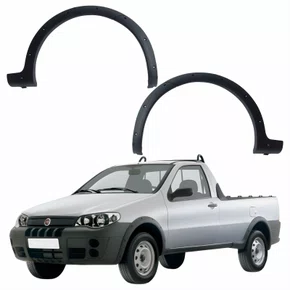Par Moldura Para-lama Fiat Strada Sapão 2005 2006 2007 2008