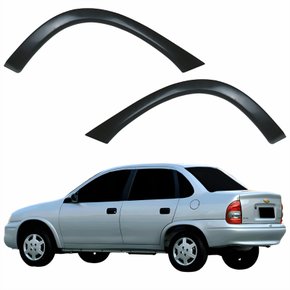 Par Molduras Para-Lama Traseiro Chevrolet Corsa Sedan 1996 1997 1998 1999 2000 2001 2002 2003 2004 2005 2006 2007 2008 2009 2010