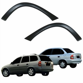 Par Moldura Para-lama Traseiro Gm Corsa Sedan 1996 Até 2010 Wagon 1996 Até 2007