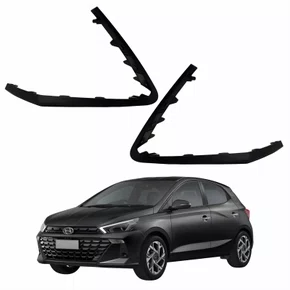Par Moldura Parachoque Dianteiro Hyundai Hb20 2023 2024 2025 Inferior