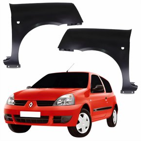 Par Para-lama Dianteiro Renault Clio 2003 Até 2011 Com Furo