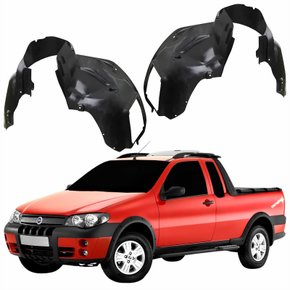 Par Parabarro Dianteiro Fiat Strada Weekend Adventure 2001 Até 2008