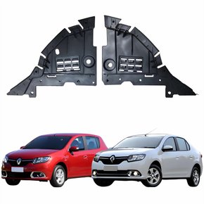 Par Parabarro Dianteiro Frontal Renault Logan Sandero 2014 Até 2022