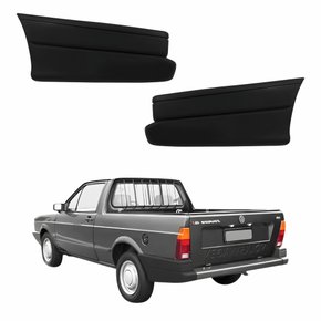 Par Parachoque Traseiro Quadrado Vw Saveiro 1993 1994 1995 1996 1997