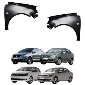 Par Paralama Dianteiro Vw Polo Hatch Polo Sedan 2007 Até 2015 Com Furo