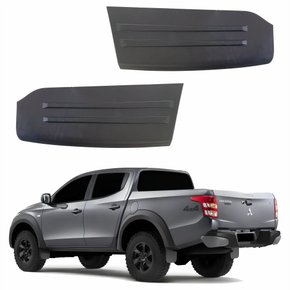 Par Pisante Parachoque Traseiro Mitsubishi L-200 Triton Sport 2018 2019 2020 2021
