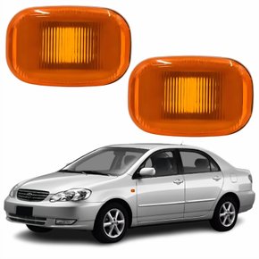 Par Pisca Para-lama Toyota Corolla 2003 Até 2008 Âmbar
