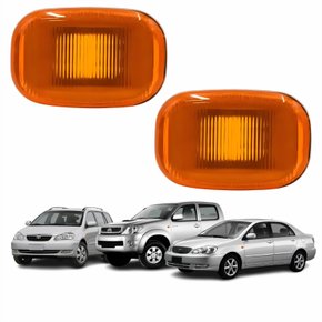 Par Pisca Para-lama Toyota Corolla Fielder 2003 Até 2008 Hilux 2005 Até 2011 Âmbar