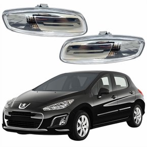 Par Pisca Retrovisor Peugeot 308 2011 2012 2013 2014 2015