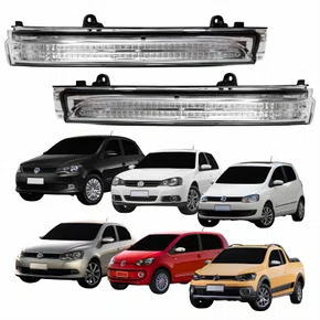 Par Pisca Retrovisor Vw Fox Gol Saveiro Voyage G6 2013 Até 2016 Up Golf 2013 2014