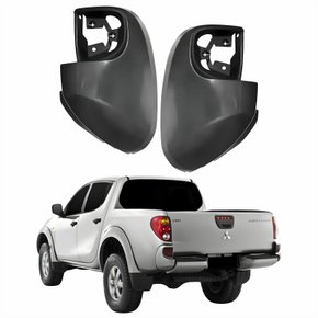 Par Ponteira Parachoque Traseiro Mitsubishi L200 Triton 2008 Até 2014 Sem Refletor