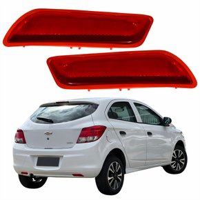 Par Refletor Para-choque Traseiro Gm Onix Ls 2012 2013 2014 2015 2016