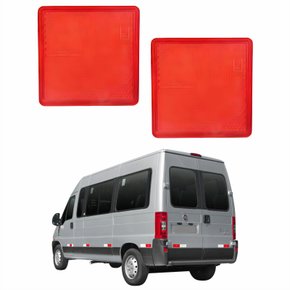 Par Refletor Parachoque Traseiro Fiat Ducato 1998 Até 2014