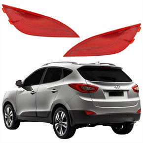Par Refletor Parachoque Traseiro Hyundai Ix35 2010 Até 2021