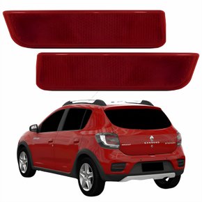 Par Refletor Parachoque Traseiro Renault Sandero Stepway 2015 2016 2017 2018 2019