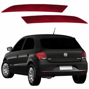 Par Refletor Parachoque Traseiro Vw Gol G6 2012 2013 2014 2015 2016