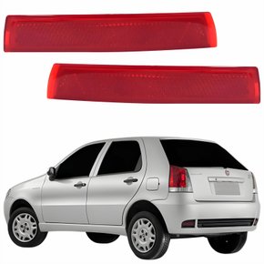 Par Refletor Traseiro Parachoque Fiat Palio 2004 Até 2011