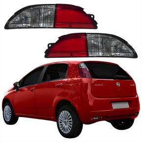 Par Refletor Traseiro Parachoque Fiat Punto 2008 2009 2010 2011 2012