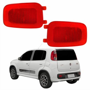 Par Refletor Traseiro Parachoque Fiat Uno Vivace 2011 2012 2013 2014