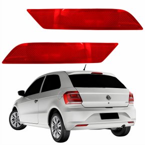 Par Refletor Parachoque Traseiro Vw Gol G7 2016 2017 2018