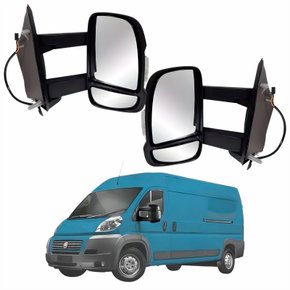 Par Retrovisor Fiat Ducato 2018 Até 2025 Sem Controle Com Pisca Braço Longo