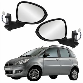 Par Retrovisor Fiat Idea 2014 2015 2016 Com Pisca Elétrico