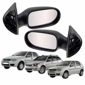 Par Retrovisor Fiat Palio Weekend 2004 Até 2010 Siena 2005 Até 2012 4 Portas Sem Controle
