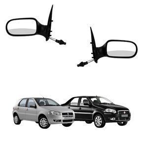 Par Retrovisor Fiat Palio 2008 Até 2011 Siena 2009 Até 2012 4 Portas Com Controle