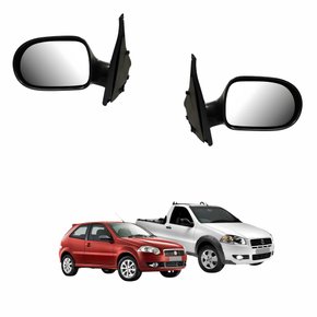 Par Retrovisor Fiat Palio Es Attractive 2011 Até 2013 Strada 2014 Até 2020 2 Portas Sem Controle