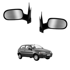 Par Retrovisor Fiat Palio Fire 2001 2002 2003 2004 2 Portas Sem Controle