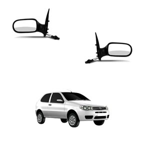 Par Retrovisor Fiat Palio Fire Economy 2011 Até 2016 2 Portas Com Controle