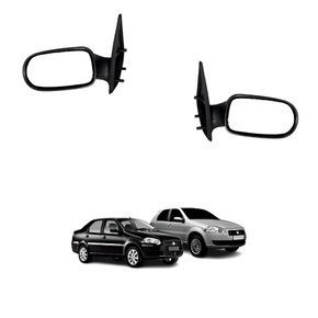 Par Retrovisor Fiat Palio Siena 2011 Até 2016 4 Portas Sem Controle
