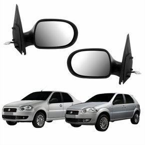 Par Retrovisor Fiat Palio Siena Atractive 4 Portas 2011 Até 2015 Elétrico