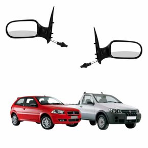 Par Retrovisor Fiat Palio Strada BBB 2008 Até 2011 2 Portas Com Controle