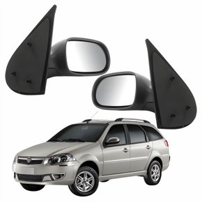 Par Retrovisor Fiat Palio Weekend 2004 Até 2010 4 Portas Sem Controle