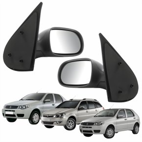 Par Retrovisor Fiat Palio Weekend 2004 Até 2010 Siena 2005 Até 2012 4 Portas Sem Controle