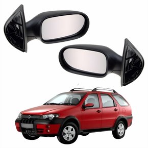 Par Retrovisor Fiat Palio Weekend Adventure 2004 Até 2010 4 Portas Sem Controle