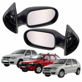 Par Retrovisor Fiat Palio Weekend Adventure 2004 Até 2010 Siena 2005 Até 2012 4 Portas Sem Controle