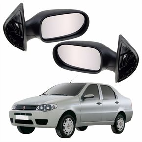 Par Retrovisor Fiat Siena 2005 Até 2012 4 Portas Sem Controle
