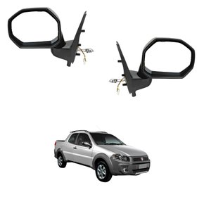 Par Retrovisor Fiat Strada Adventure 2014 Até 2020 Com Controle